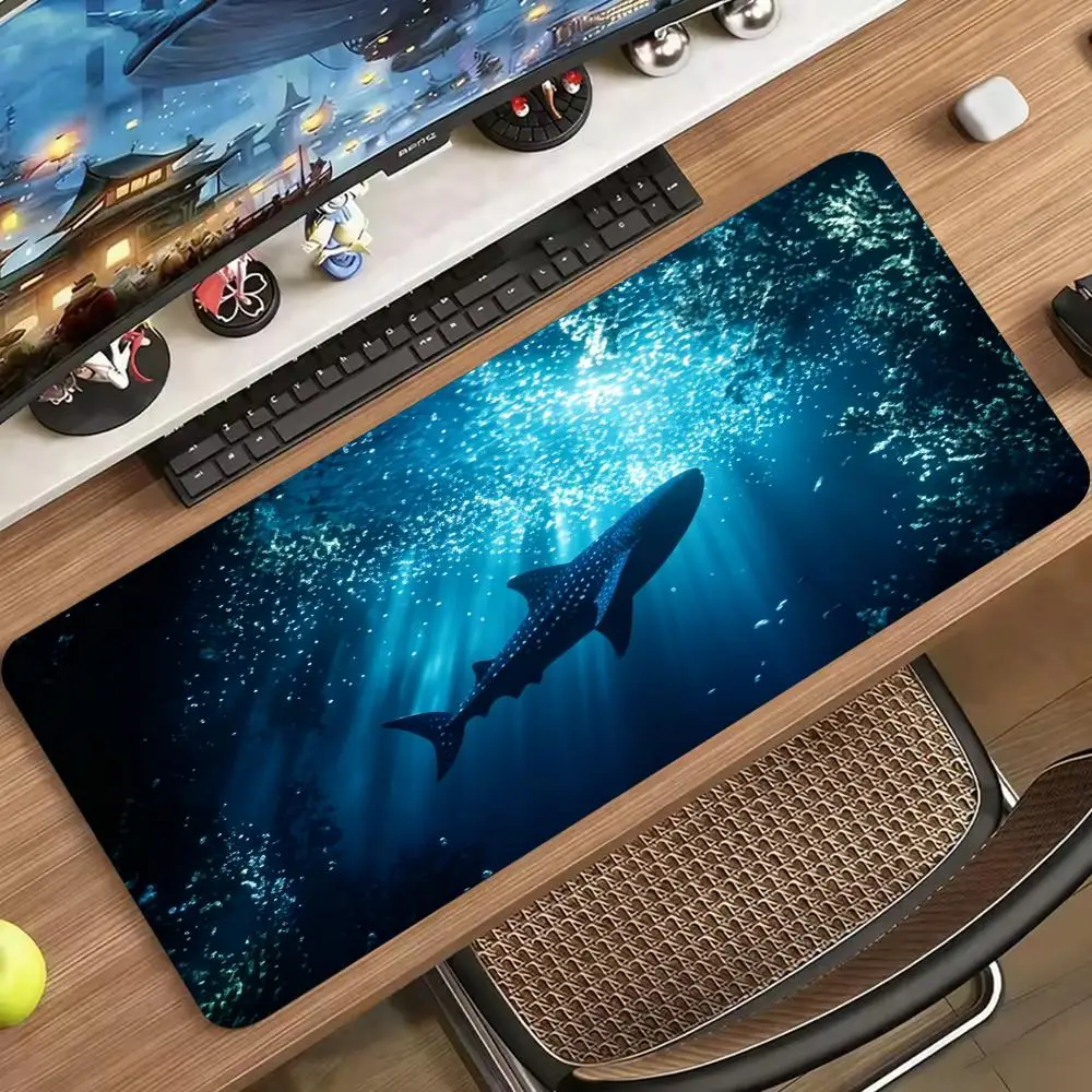 Desk Setup Pc And Laptop - Deep Sea Whale Shark Large Gaming