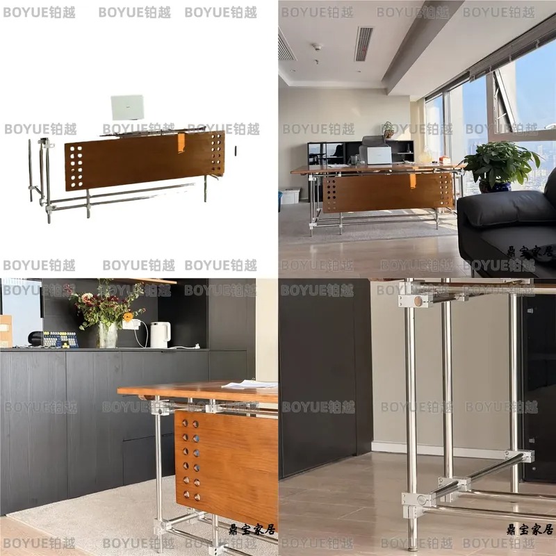 Bauhaus Solid Wood Desk Retro  - Desk Setup L Shaped ulasan dan harga