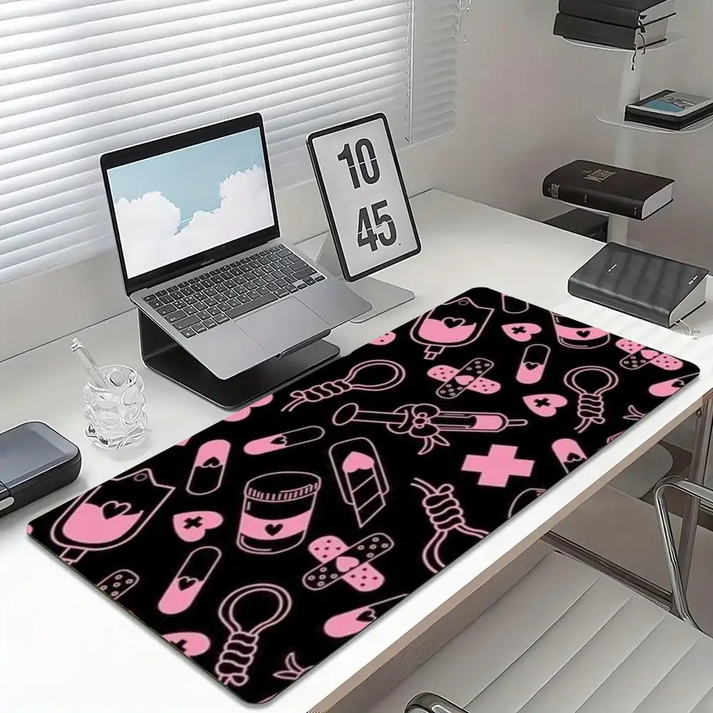 Kawaii Pink Medical Pattern Ga - Desk Setup Pc And Laptop ulasan dan harga