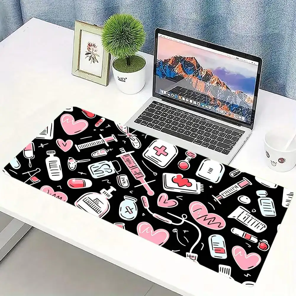 Kawaii Pink Medical Pattern Ga - Desk Setup Pc And Laptop ulasan dan harga