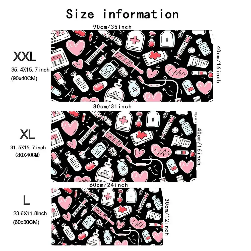 Kawaii Pink Medical Pattern Ga - Desk Setup Pc And Laptop ulasan dan harga