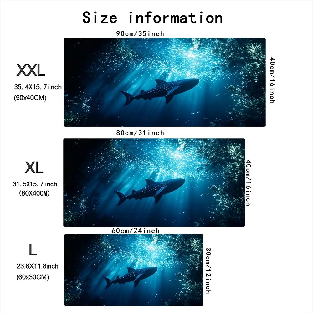 Deep Sea Whale Shark Large Gam - Desk Setup Pc And Laptop ulasan dan harga